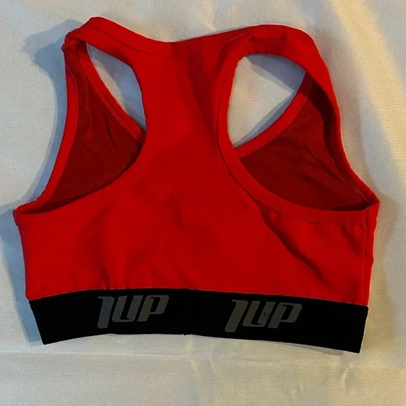 1UP NUTRITION Red Sports Bra - Picture 3 of 5